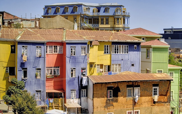 3 - The colourful houses of Valparaiso, Chile