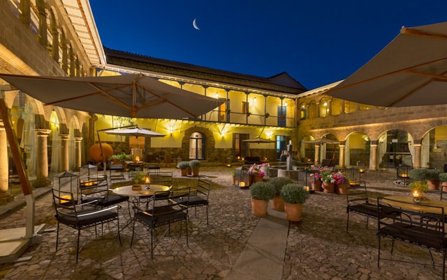 1 - The courtyard at Palacio del Inca hotel in Cuzco