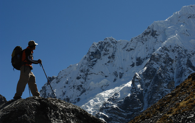 3 - Crossing the high pass at Mt Salkantay